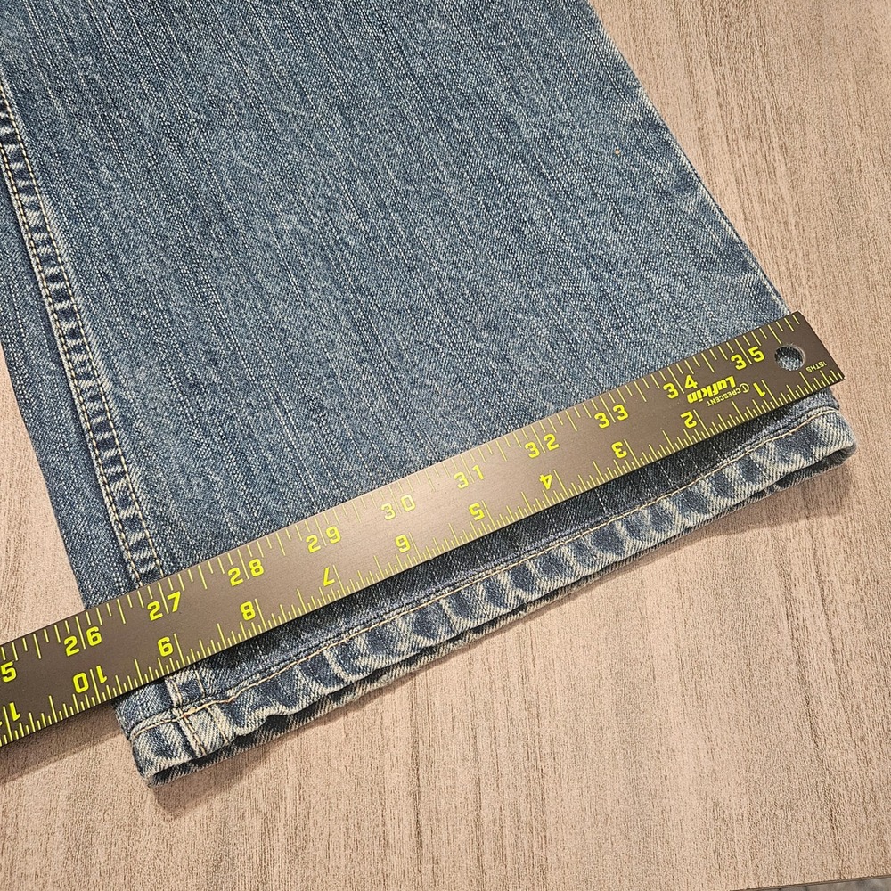 Indigo Palms Mens Boot Cut Jeans Medium Wash 100% Cotton 36x32 RN 86549 - Picture 8 of 9